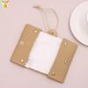 Bolsa de Pañuelos Mini Portátil de Bolsillo de Moda de Estilo Japonés, Estuche para Pañuelos Colgable, Bolsa de Almacenamiento de Pañuelos de Cuero Color Sólido