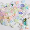 Verão vidro misto folhas flor lírio-do-vale contas soltas acessórios pulseira colar feito à mão diy acessórios com contas atacado