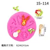 Molde de Bolo Árvore de Natal Alce Floco de Neve Boneco de Neve Série de Natal Flip Sugar Molde de Silicone Molde Decorativo para Sabonete Artesanal