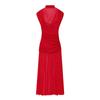Vestido Elegante de Tule Patchwork 3 Cores Slimming Popular na Amazon e Aliexpress Estilo Europeu e Americano Moda Tendência Versátil