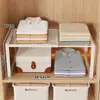 Estante Organizador de Capas para Almacenamiento de Armario Extensible para Ropa Estante Desplegable para Armario Utilización del Espacio Estante para Zapatos