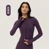 Jaqueta Esportiva de Veludo Plus Size Outono e Inverno para Mulheres, Aquecimento Espesso com Travamento, Jaqueta Fitness, Gola Alta, Cintura Marcada, Emagrecimento, Manga Longa, Roupa de Yoga