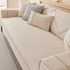 Almofada de Sofá de Chenille Creme Francês Claro Four Seasons Universal Simples Antiderrapante Almofada à Prova de Poeira Capa de Pano
