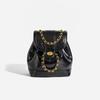 Bolsa de Hombro Pequeña de Verano 2024 Estilo Mini Cadena Estilo Chanel para Mujer Blogger de Instagram Estudiante Bolso de Hombro de Cuero con Cera de Aceite