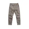 Pantalones de trabajo retro estilo americano para hombre, primavera/otoño, modernos, versátiles, corte holgado, pierna recta, multibolsillos, informales, largos