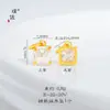 Loja de ouro com acessórios de ouro faça você mesmo pingente de zircônia quadrada pulseira colar pingente feito à mão joias pingente