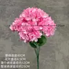 270 flores artificiales, 5 ramos de hortensias, decoración de bodas, decoración para el hogar y escaparates, adornos de flores artificiales transfronterizos al por mayor