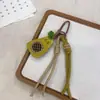 Estilo Ins Coreano Artesanal Tecido Desenho Animado Pingente Boneca Acessório de Moda Chaveiro Acessório de Bolsa Fivela de Segurança Fofa