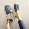 Nuevos Zapatos Planos de Verano 2026 para Mamás, Zapatos de Trabajo, Zapatos Postparto, Zapatos Casuales Transpirables Slip-On de Tela Old Beijing