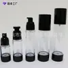 Ponto 15-120ml Garrafa Spray a Vácuo Preta Clássica Garrafa para Loção Conjunto Portátil para Viagem Embalado
