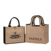Bolsas de Linho Personalizadas, Bolsas de Linho e Algodão para Presente e Publicidade, Sacolas de Lona para Compras com Impressão de Logo, Sacolas Tote Ecológicas Feitas Sob Medida