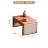 Cadeira de chá japonesa assento de tatami de vime e cadeira de sala cadeira sem pernas para bay window cadeira baixa de varanda cadeira com encosto cadeira preguiçosa
