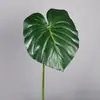 Hojas Simuladas de Monstera Monstera Deliciosa Hiedra Hoja de Violín Planta Verde Decoración de Micro Paisaje Serie de Colores Maillard Decoración del Hogar