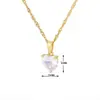 Venda Quente Transfronteiriça Pedra Rosa Coração de Pêssego Cobre Cupido Flecha do Amor Flor do Amor Pingente Diamante Moda Cristal Colar