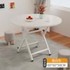 Mesa Plegable para Uso Doméstico, Mesa de Comedor Sencilla, Mesa Redonda para Sala de Estar, Puesto Portátil para Exteriores, Sencillo y Lujoso