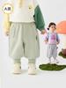 Atacado de Roupas Infantis 2026 Novas Coleções Primavera e Outono para Meninos e Meninas, Calças Compridas Casuais de Macacão para Bebês, Calças de Moletom Jogger Soltas para Uso Externo