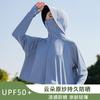 Chal de verano con nuevo estilo, ropa de protección solar, ligera, fresca, para exteriores, con protección UV, de seda helada, capucha de protección solar, ropa de protección solar transpirable.