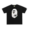 Marca de Moda Transfronteriza de Comercio Exterior Manga Corta para Hombre Estampado de Letras Calle Americana Algodón Puro Holgada para Pareja Camiseta Casual Camisa de Media Manga