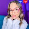 TR90 Luz Azul Moda Gafas Planas para Mujer Transfronterizas Europa y Estados Unidos con Gafas Montura de Gafas Avanzada Montura de Gafas