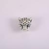 1 Plata tibetana animal lobo cabeza león cabeza leopardo aleación cuentas de agujero grande accesorios de joyería cuentas de transferencia pulsera DIY