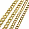 Cadena Retorcida de Doble Bucle de Latón, Accesorios Semi-Terminados para Bolsos y Ropa, Joyería para Collares, Galvanoplastia por Cuenta de Clientes, Procesamiento de Personalización de Muestras