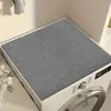 Tapete para máquina de lavar com anel de abacaxi estilo japonês, tapete de cobertura simples de cor sólida à prova de poeira, imitação de sisal, anti-arranhão de gato, tapete resistente ao desgaste para geladeira