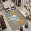 Alfombra de estilo chino moderno, Alfombra para mesa de centro de sala de estar, Alfombra de noche para dormitorio con estampado completo, Fabricante transfronterizo con stock listo para uso doméstico