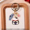Colgante Maneki-neko de Aleación Esmalte Goteado Dibujo Animado Maneki-neko Pez Koi Llavero Estilo Chino Llavero de Buena Suerte Fuente de Venta al por Mayor