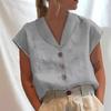 Amazon Wish Aliexpress 2022 Nova Roupa Europeia e Americana Manga Curta Cor Lisa Slim Gola Alta Camisa para Mulheres