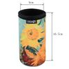 Funda Plegable de Neopreno para Frasco, Aislante para Taza de Refresco con Pintura de Van Gogh Noche Estrellada Girasol Cubierta para Taza de 330ml