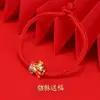 Pulsera Año Nuevo del Caballo Regalo de Jardín de Infancia Hilo Rojo para el Año de Nacimiento Pulsera de Hilo Rojo Ajustable Hilo Liso