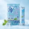Paquete de 5 toallitas húmedas con parche de hielo refrescante para el verano, especial para estudiantes, artefacto de enfriamiento para viajes, eliminación de grasa, secado de sudor, portátil