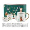 Juego de Té de Cerámica Chapado en Oro Regalo de Navidad Una Tetera Dos Tazas Tetera de Té de Instagram Se Puede Personalizar con Logo Edición Limitada Lindo y Divertido
