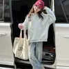 Sudadera Transfronteriza para Niñas con Bordado y Capucha, Nueva y Elegante Sudadera con Capucha de Dibujos Animados para Niños Primavera 2026, Moderna para Niños Mayores