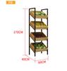 Prateleira Multi-camada de Frutas Prateleira Prateleira Supermercado Frutaria Frutas e Legumes Rack Vegetal Criativo Multi-camada Loja de Frutas Prateleira de Aço e Madeira