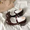 Zapatos de Cuero Estilo Soft Girl Lolita Japonés para Mujer 2026 Otoño Lazo Dulce Estilo Británico Tacón Grueso Zapatos Mary Jane