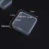 Caja de Embalaje Cuadrada de Plástico PP Semitransparente de 5.5 cm con Tapa para Artículos Pequeños, Piezas y Joyería