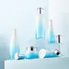 Boqi Embalagem Garrafa Vazia 120ml Sub-Garrafa Garrafa com Bomba 30g Garrafa de Vidro de Alta Qualidade Estilo Prata Imprimível