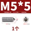 Aço Inoxidável 304/316 Soquete Sextavado Ponta Afiada Parafuso de Fixação Cabeça Cega para Máquina M4M5M6M8M10
