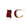 Pendientes Franceses Retro de Esmalte Rojo con Esmalte de Goteo para Mujer, Lujo Ligero, Pendientes de Diseño de Moda de Gama Alta, Pendientes Versátiles y Elegantes