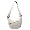 Nova Bolsa Transversal Simples Formato Dumpling 2025 para Mulheres, Bolsa de Ombro Casual Versátil, Grande Capacidade, Bolsa Pequena Esportiva Leve