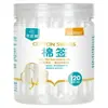 Beiswei 120 Hisopos de Algodón Desechables de Doble Punta Empacados Individualmente Papel Limpiador de Maquillaje Portátil con Mango de Papel Bastoncillos de Algodón Absorbentes