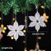 Decoración de Árbol de Navidad Transfronteriza de 2 Piezas Copo de Nieve Acrílico Transparente Alce Ángel Niña Colgante Decoración Ambiente Navideño