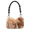 Bolsos de Moda para Mujer 2026 Otoño/Invierno Nuevo Bolso de Felpa con Estampado de Leopardo Estilo Coreano Nicho Casual Bolso Suave de Hombro Bolso de Axila