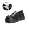 Mocassins de Couro Genuíno para Mulheres 2026 Primavera Nova Moda Sapatos Solteiros Sapatos de Couro Pequenos Versáteis Casuais Femininos Sapatos Femininos Estilo Pequeno Chanel Modernos
