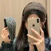 Diadema Retro Estampado de Leopardo de Ala Ancha para Mujer, Artefacto Superior de Calavera Alto, Pinza para el Cabello con Diadema para Lavar la Cara y Presionar el Cabello, Accesorios para el Cabello de Tocados de Uso Diario
