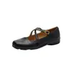 Zapatos de Ballet Retro Franceses, Zapatos Planos de Boca Baja Individuales para Mujer, Nuevos Zapatos Mary Jane de Primavera y Otoño, Zapatos de Rollo de Huevo para Mujer