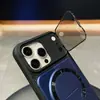Funda para teléfono compatible con Apple 18Promax con soporte invisible y fijación magnética, Protector de lente de cobertura total para iPhone 17, Funda protectora 16