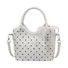Bolso Pequeño de Mano con Lazo Dulce para Mujer 2026 Nuevo de Moda Tendencia Bolso Cubo de Lunares Bolso Cruzado de Verano para Viajes
