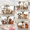 2025 Cross-Border Teum Cachorrinho Fofo Armazenamento Portátil Passeio Feminino Bolsa de Cosméticos Material Poliéster Bolsa para Armazenamento de Artigos de Higiene Pessoal